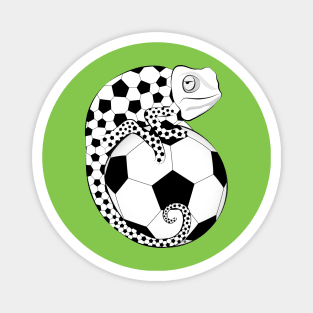 Soccer Chameleon Magnet